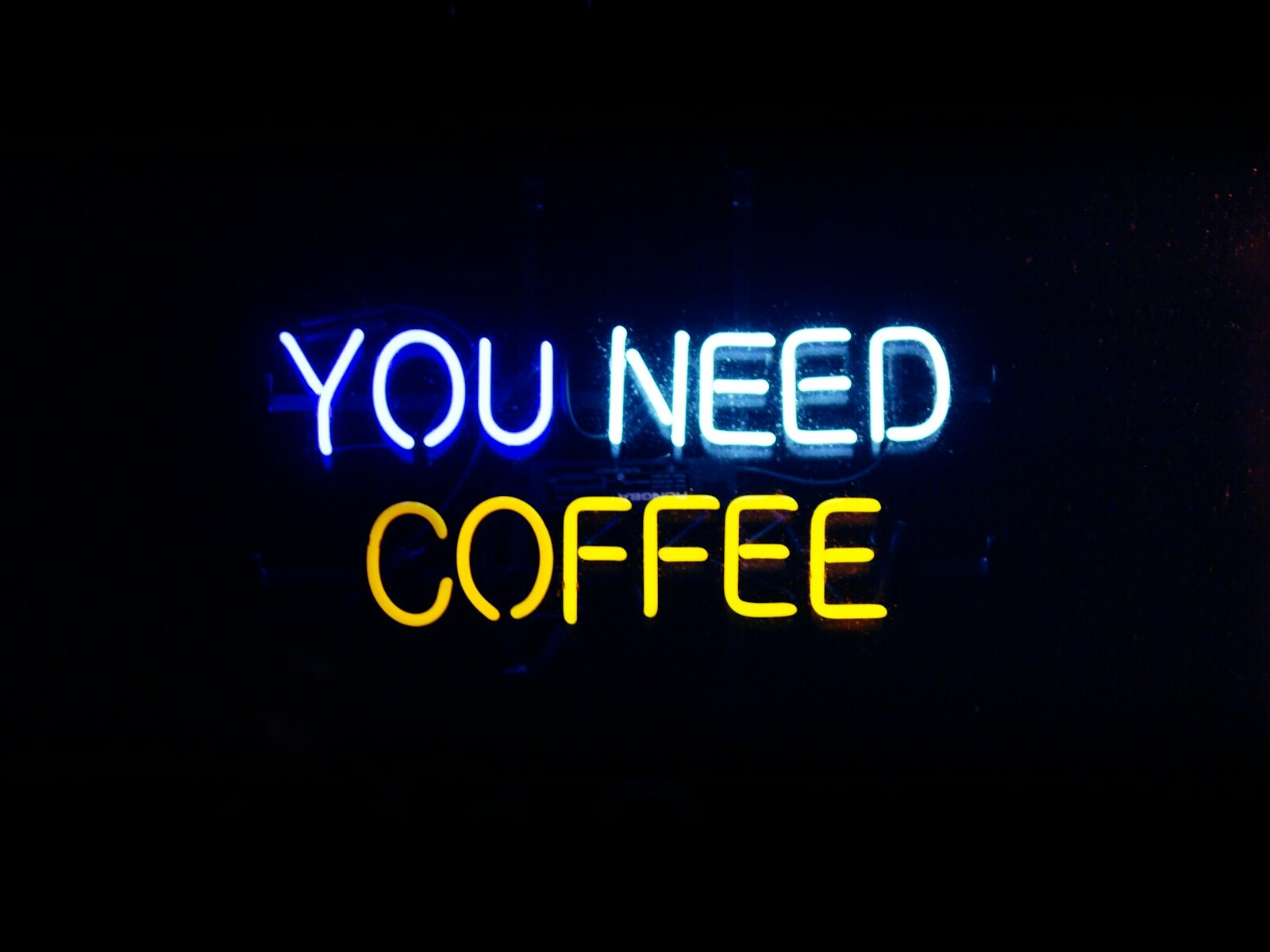 lighted you need coffee signage